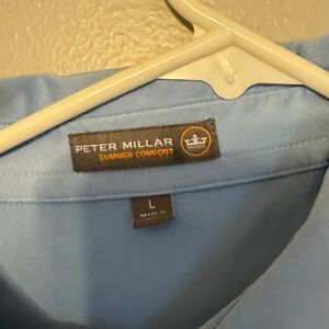 Peter Millar Light Blue Summer Comfort Polo. Used, great condition